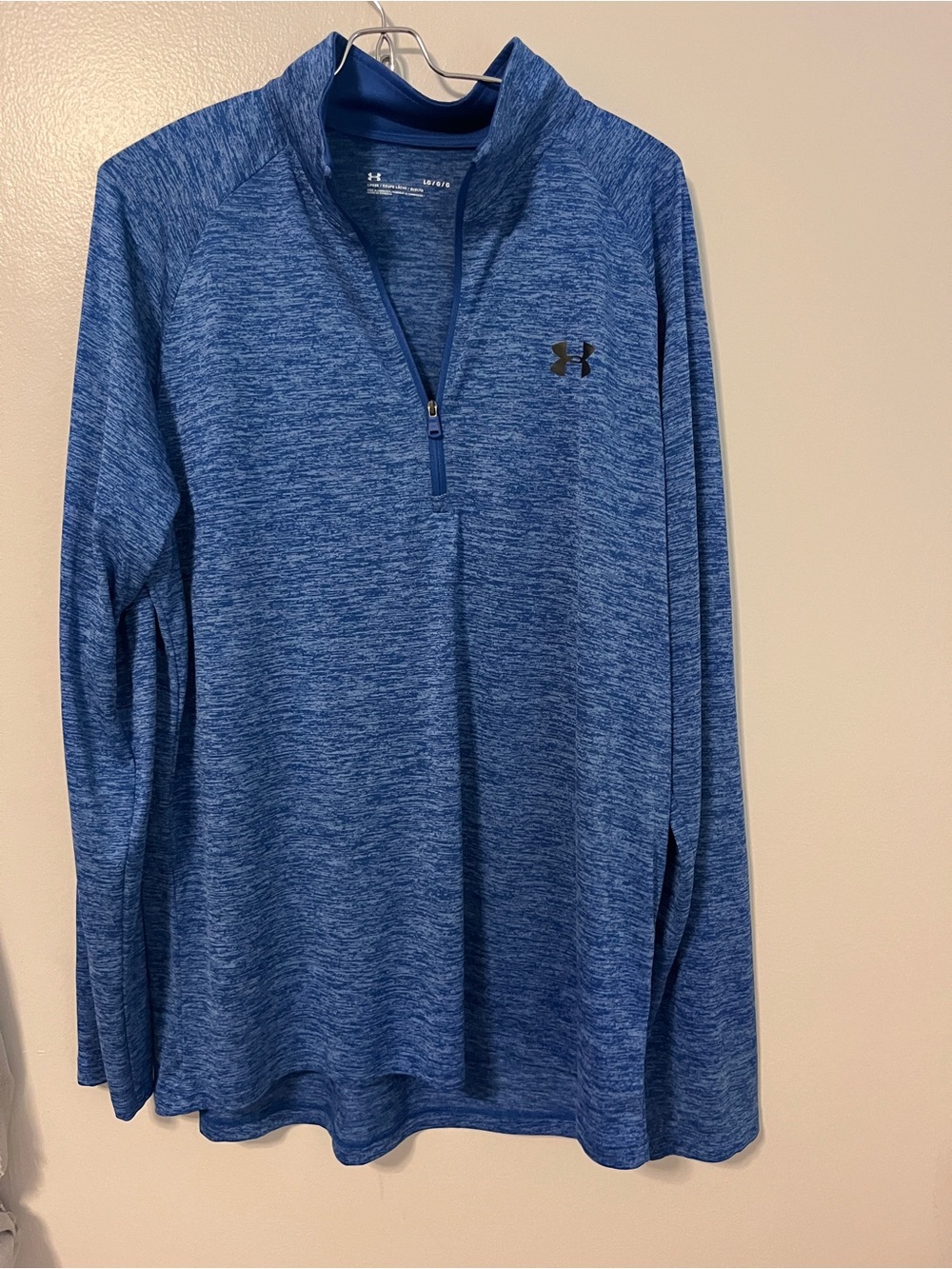 LG Men’s Heathered Blue 1/4-Zip Performance Pullover
